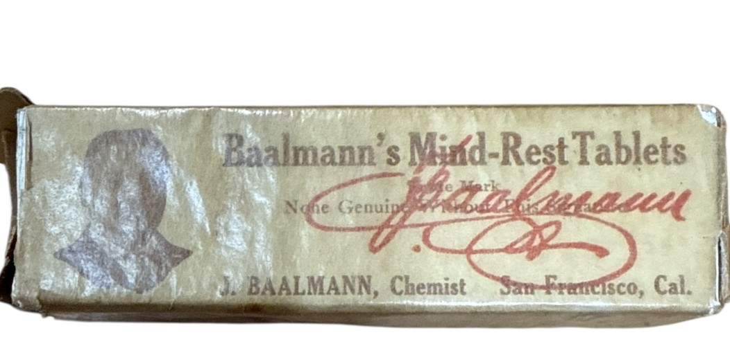 VINTAGE BAALMANN’S Gas Tablets Drugstore Apothecary MCM Medicine Pills Drugs