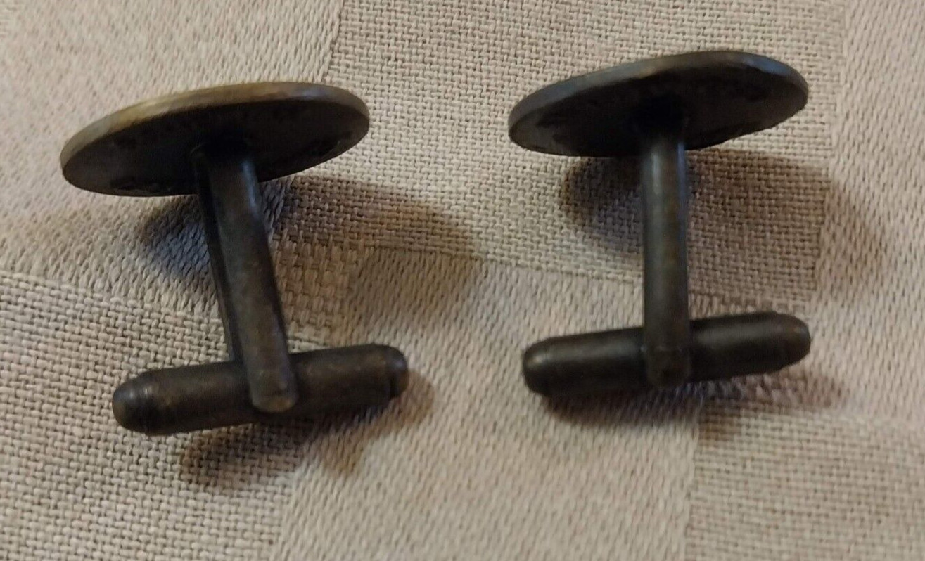 Vintage ’98 Schering Laboratories Pharmacy Cuff Links ” Most Trusted Profession”