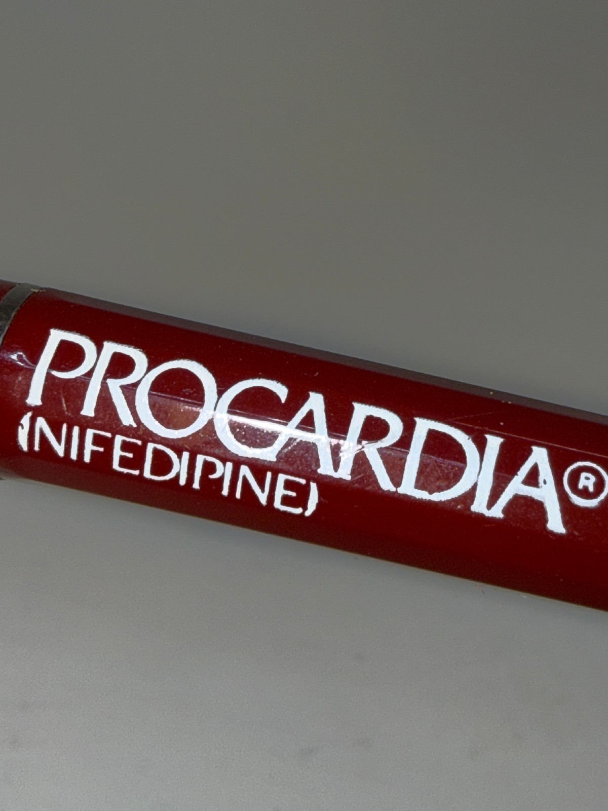 Maroon Procardia Drug Rep Pen Ball Point Black Ink