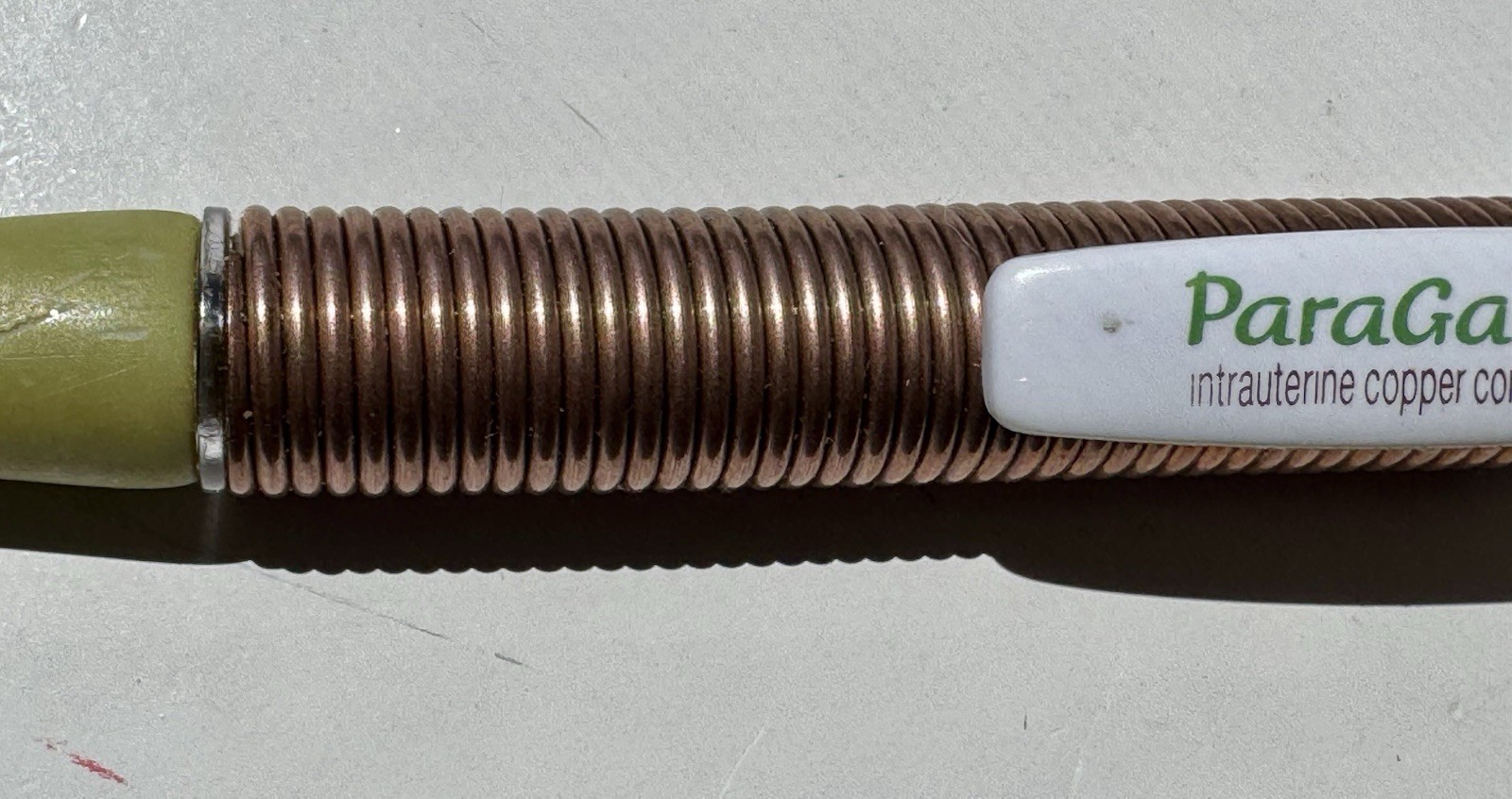 RARE ParaGard IUD Metal Copper Coiled Pharmaceutical Drug Rep Pen Paraguard READ