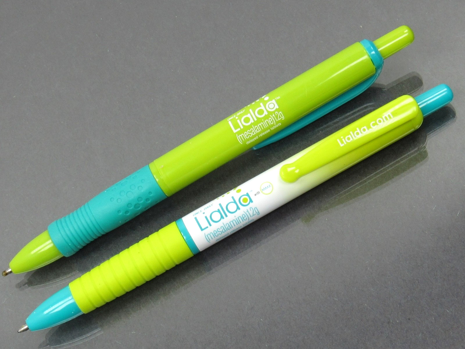 Beautiful Lialda PENS Drug Rep Pharmaceutical Promo Advertising Rare Lot of 2