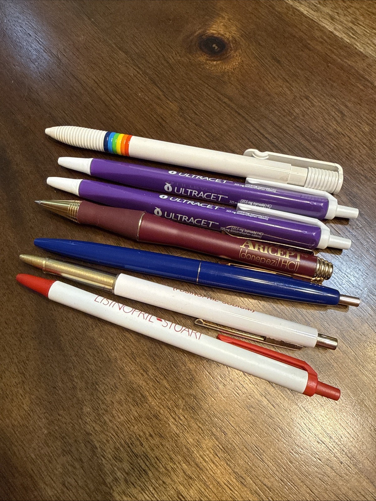 Pharmaceutical Pens – Zesteril Monopril Capoten Rainbow Design Ultracet Aricept