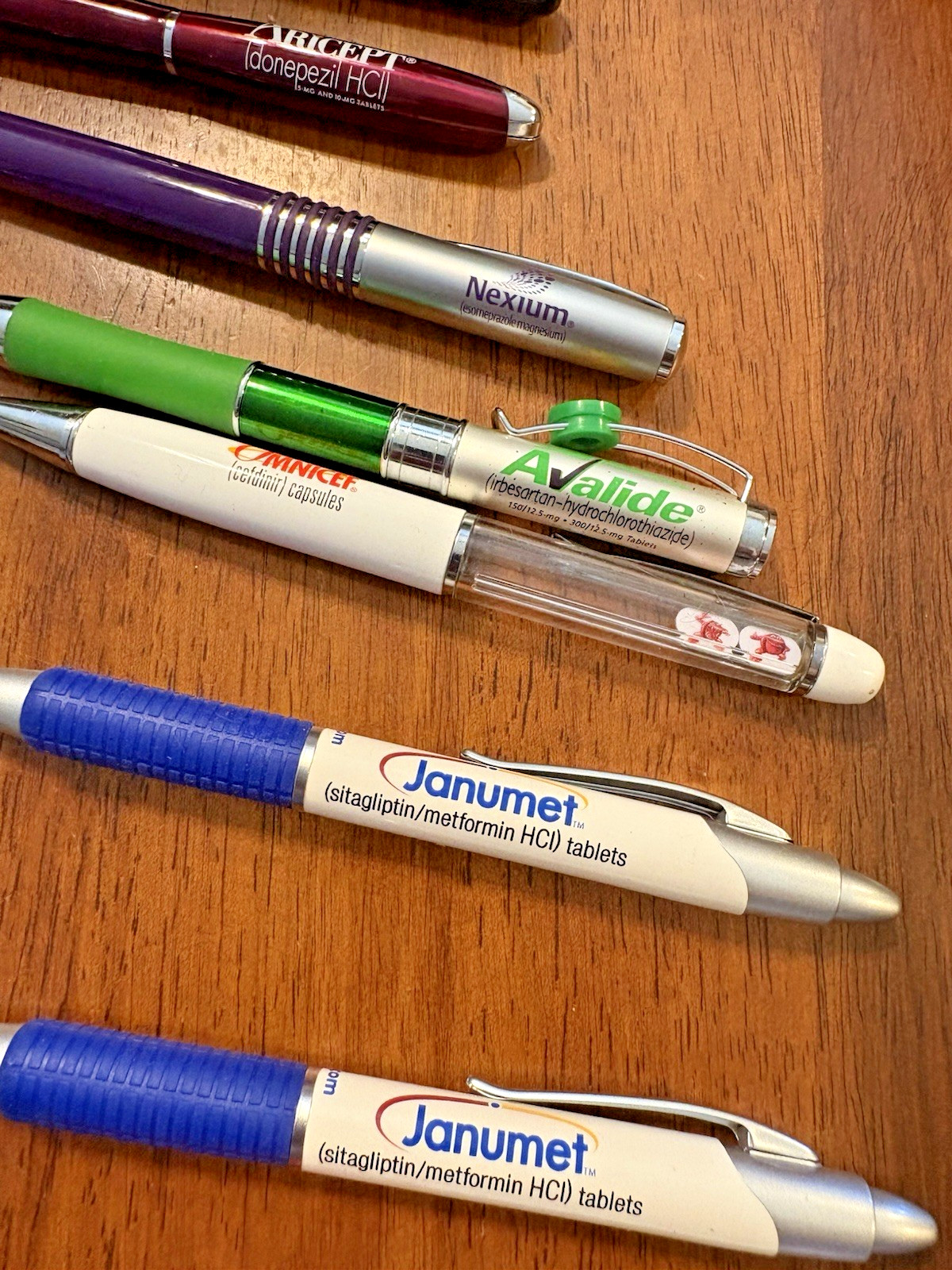 Lot 58 Metal and Plastic Pharmaceutical Drug Rep Pens Medical Collectibles