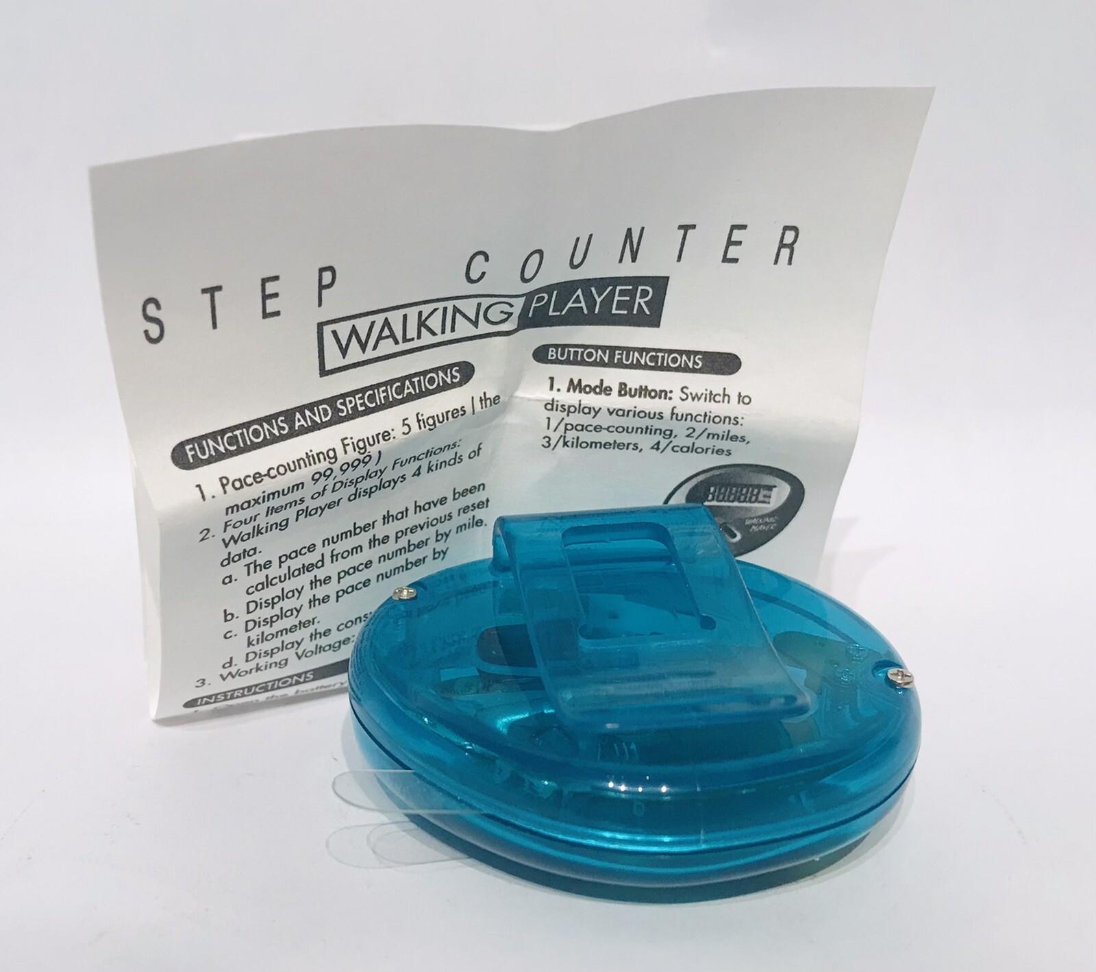 Meridia Step Counter Pharmaceutical Rep Promo
