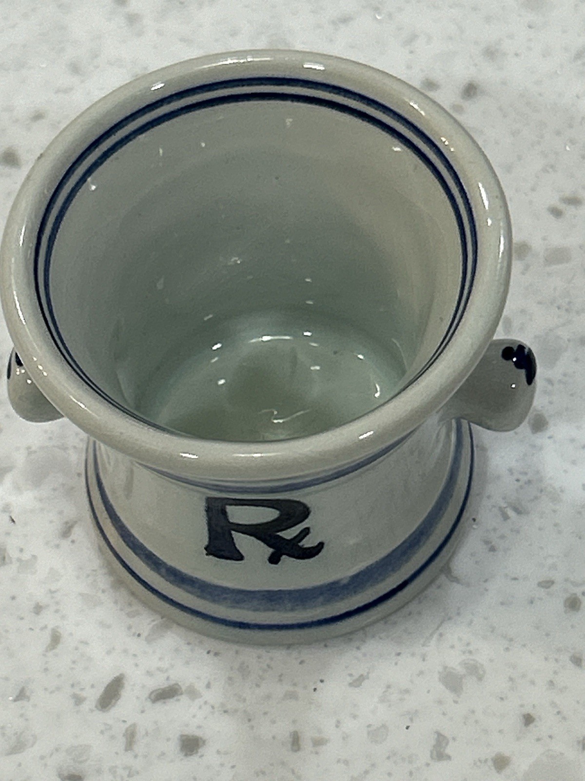 Squibb Rx Mini Mortar – Delfts Holland – Squibb Pharmaceutical Co 1959 – 2″