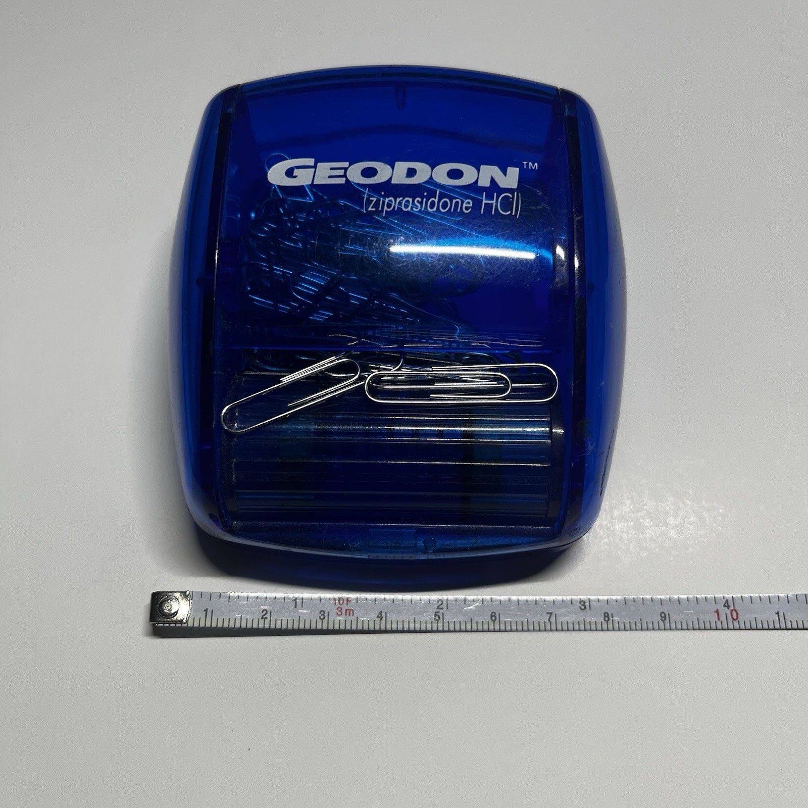 Geodon Ziprasidone Pharmaceutical Rep Paper Clip Dispenser Magnetic