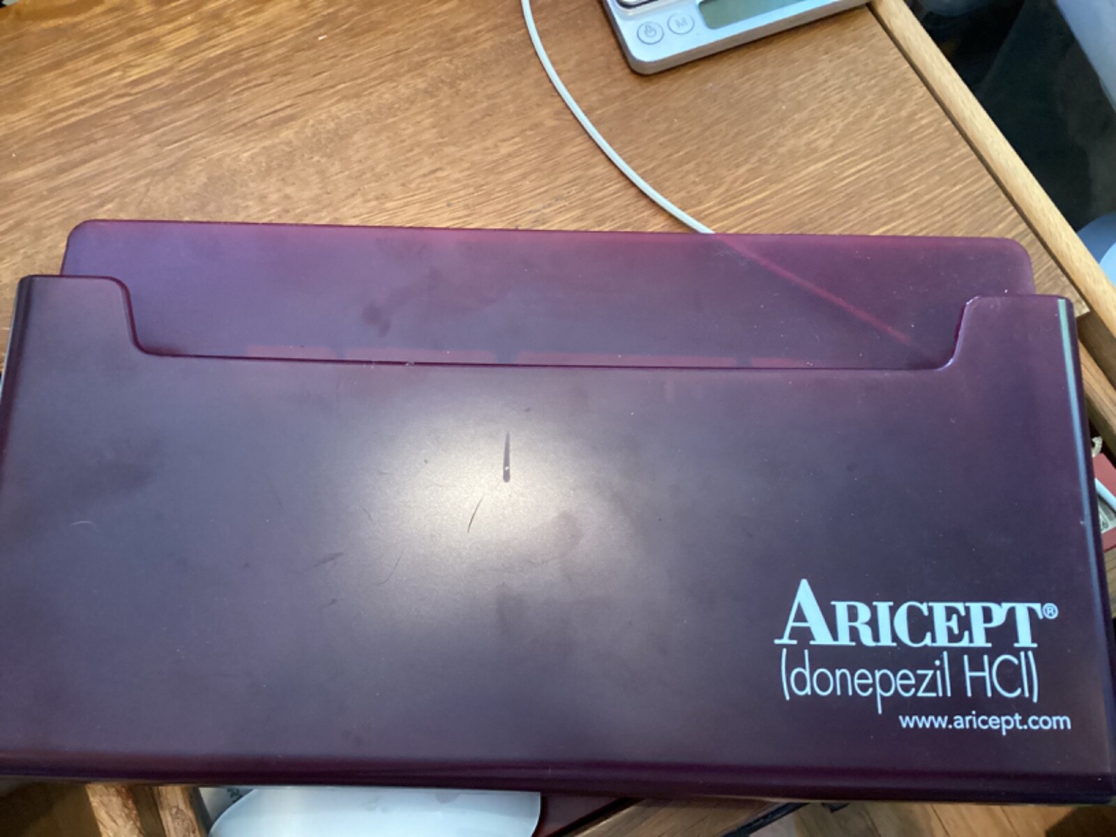 ARICEPT CHART WALL HOLDER 13 INCH MAGNETIC OR DOUBLE FACED TAPE DRUG REP PROMO