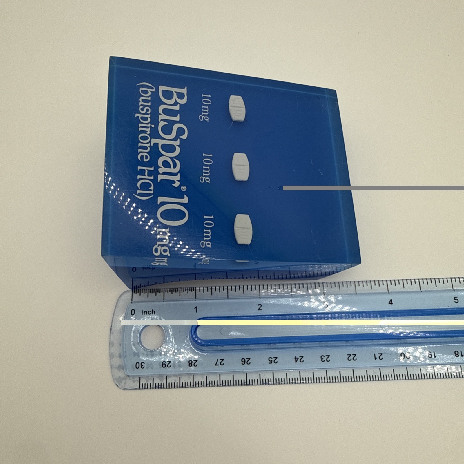Buspar Pharmaceutical Rep Paperweight Display Advertisement Sign Promotional