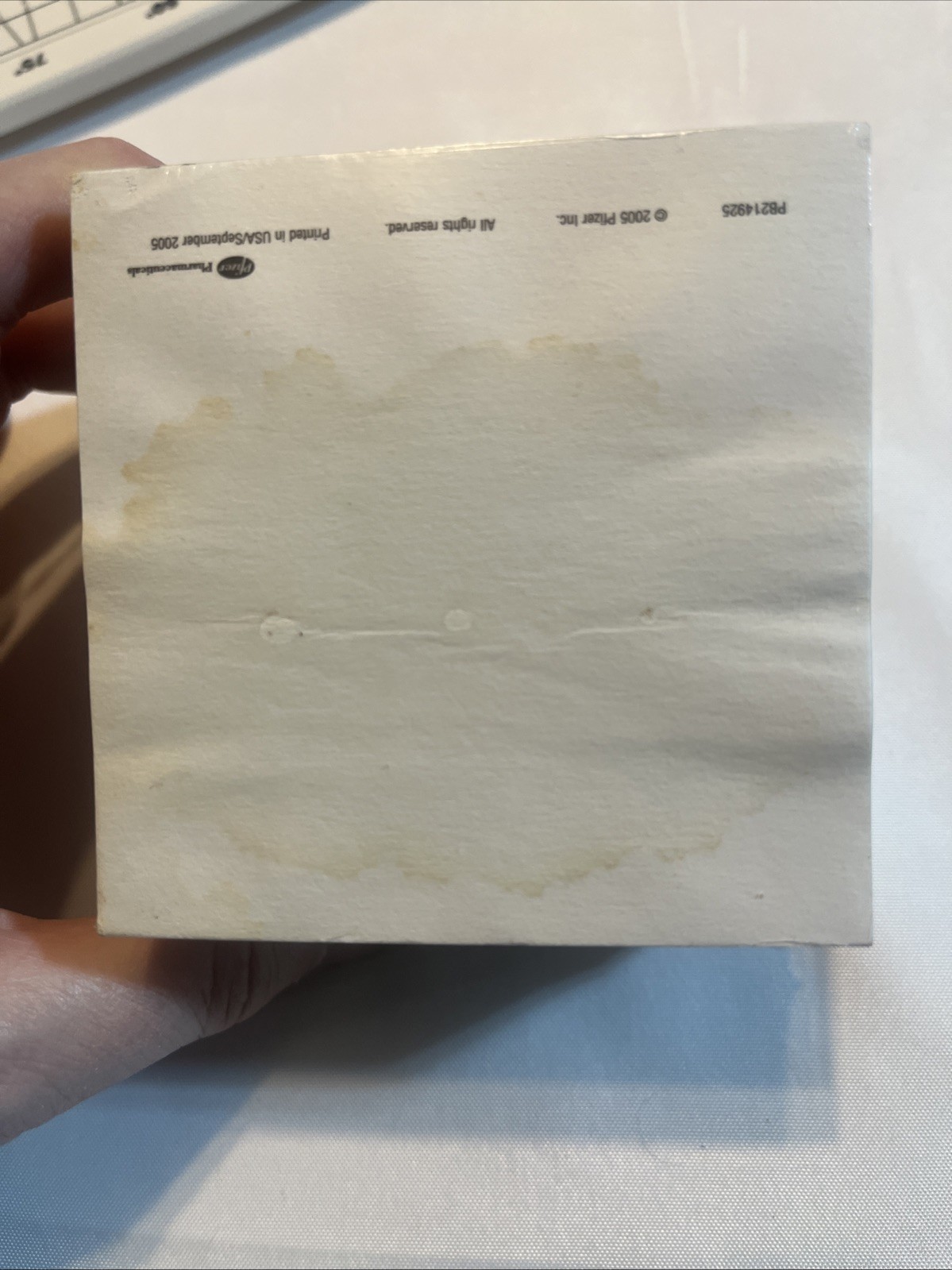 NIP 2005 Lyrica Pregabalin Note Pad Pfizer Pharmaceutical Drug Rep Narcotic 3.5”