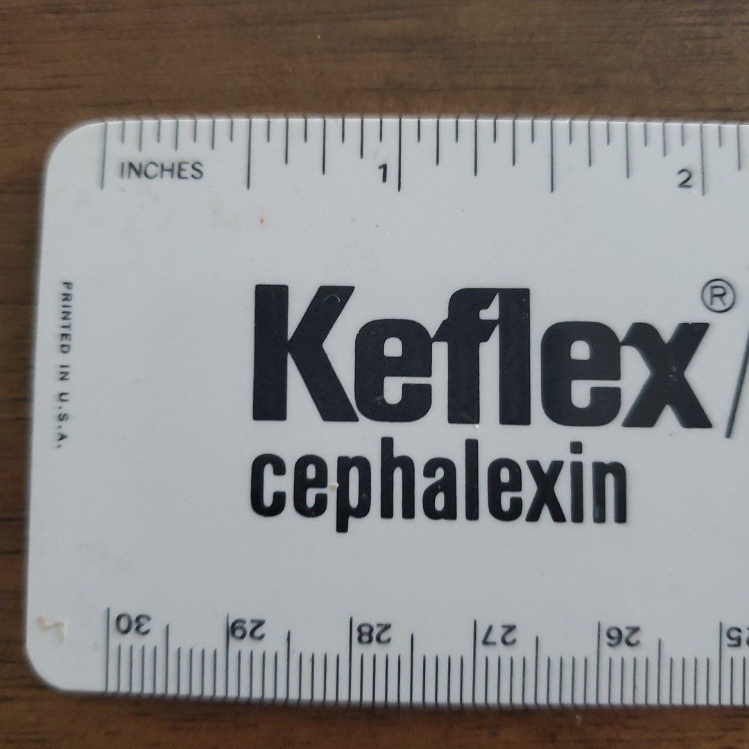 Eli Lilly Promotional 12″ Ruler Vintage Keflex Collectible Cir 70s