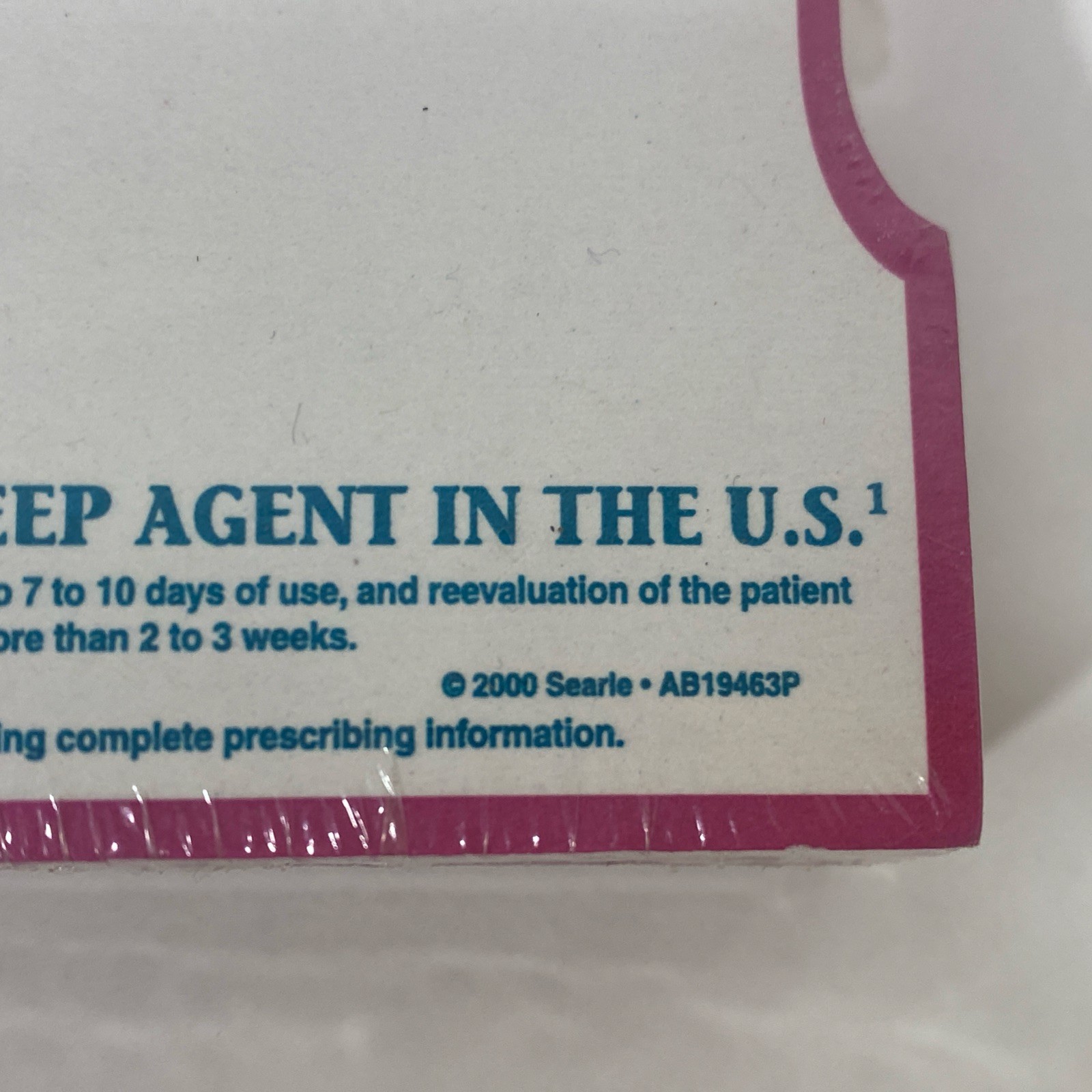 Vtg 2000 Ambien Pharma Drug Rep Merch Notepad Paper Pad Collectible Sealed