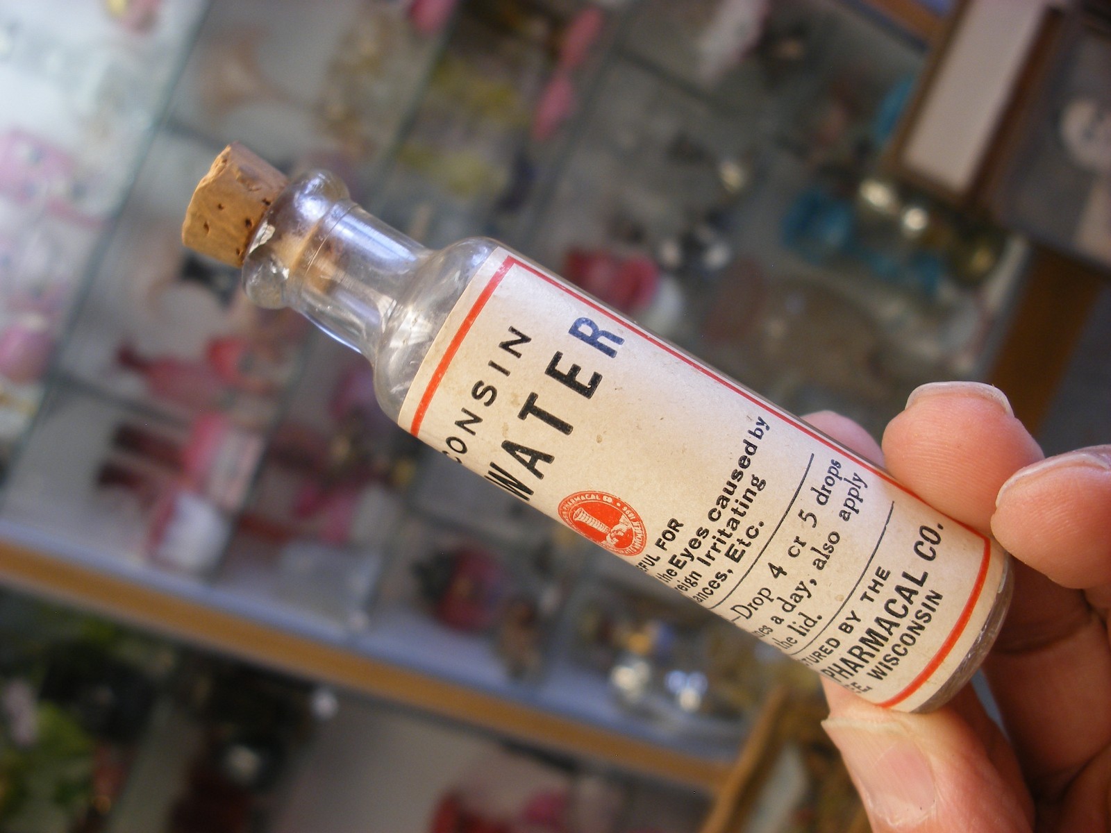 Vtg Medical Remedy Pharmacy Quack Cure – Wisconsin Pharmacal Co. Eye Water 1922