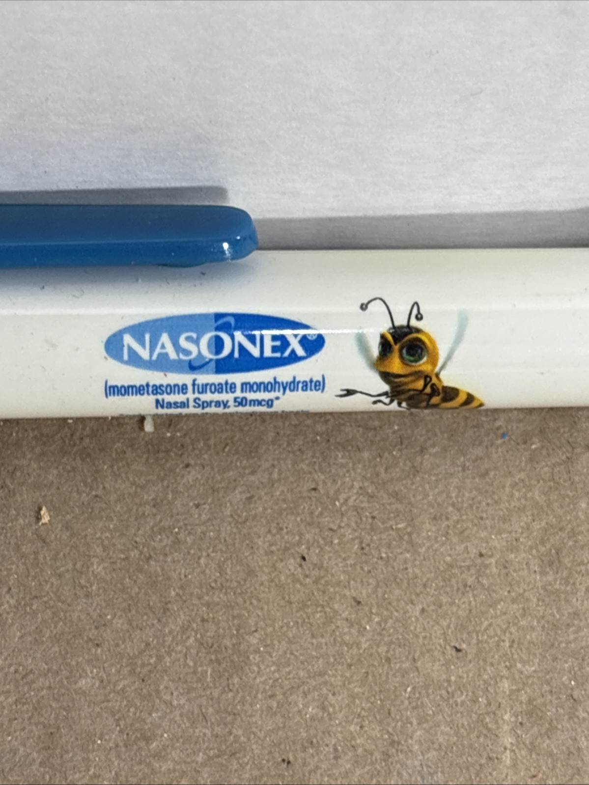 HTF Nasonex Pen Pharmaceutical Drug Rep Promo Bee Blue Promo