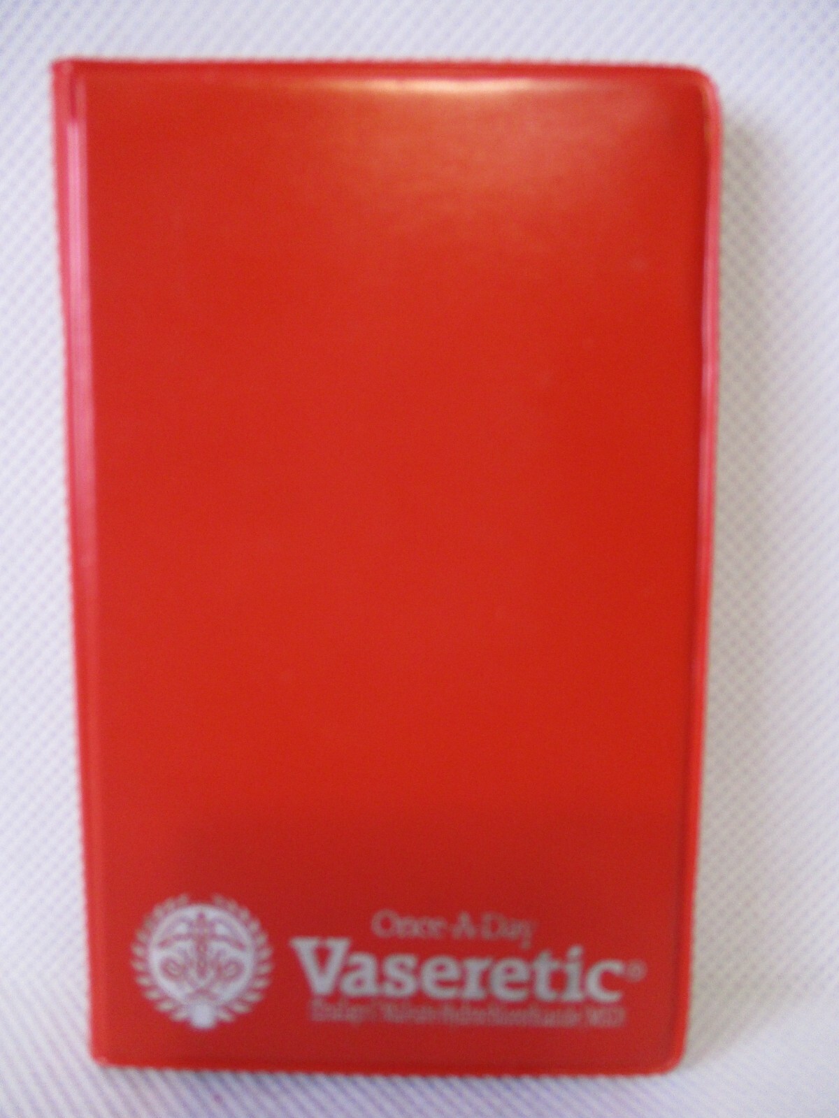 Vaseretic Red Pocket Calculator Pharmaceutical Drug Rep Promo Advertisement LC86