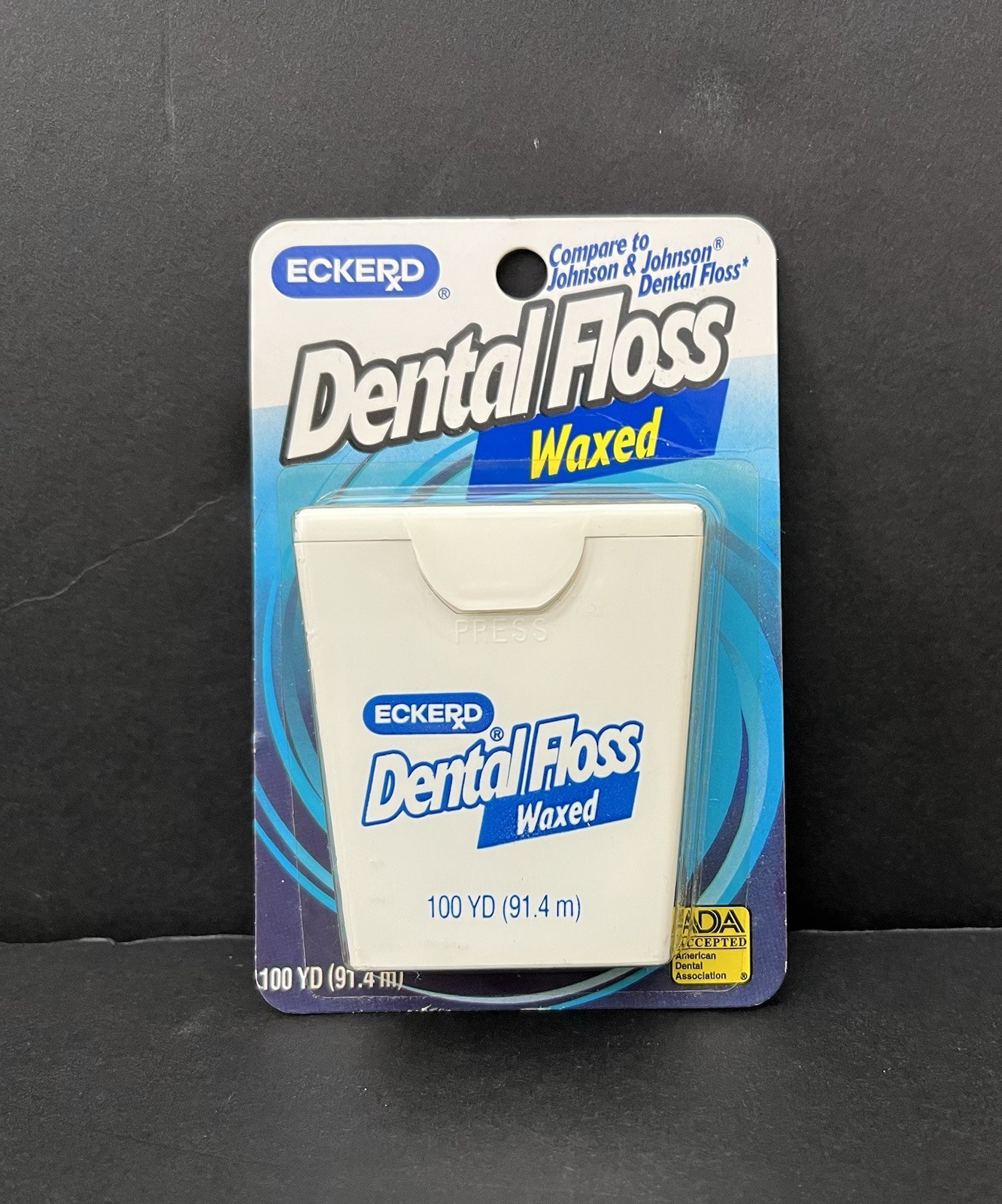 NEW Vintage Eckerd Drug Store Waxed Dental Floss (100 yd) + Cotton Swabs (72)