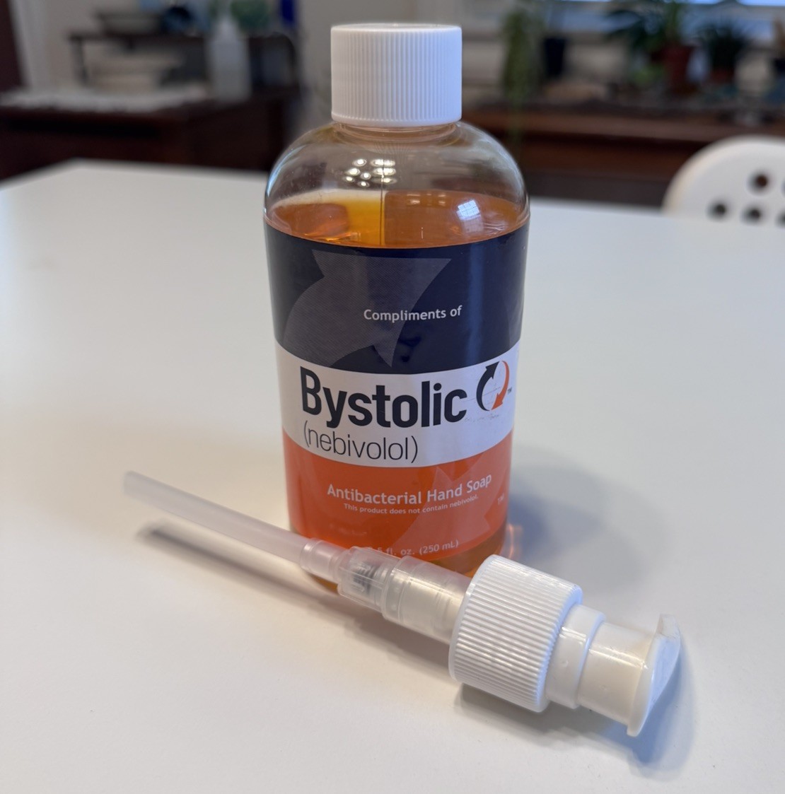 BYSTOLIC Pharma Drug Rep Advertising Promo Hand Soap NEW SEALED with pump