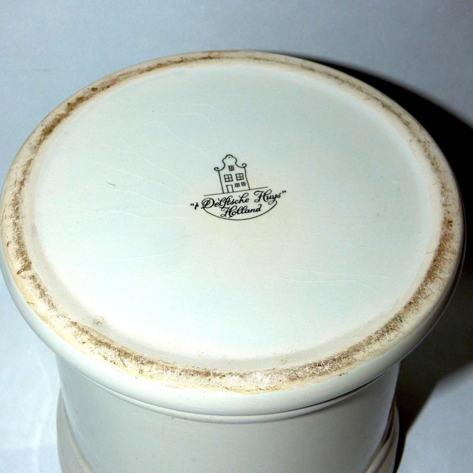 Vintage Lipitor Apothecary Jar ‘t Delftsche Huys Holland Ceramic