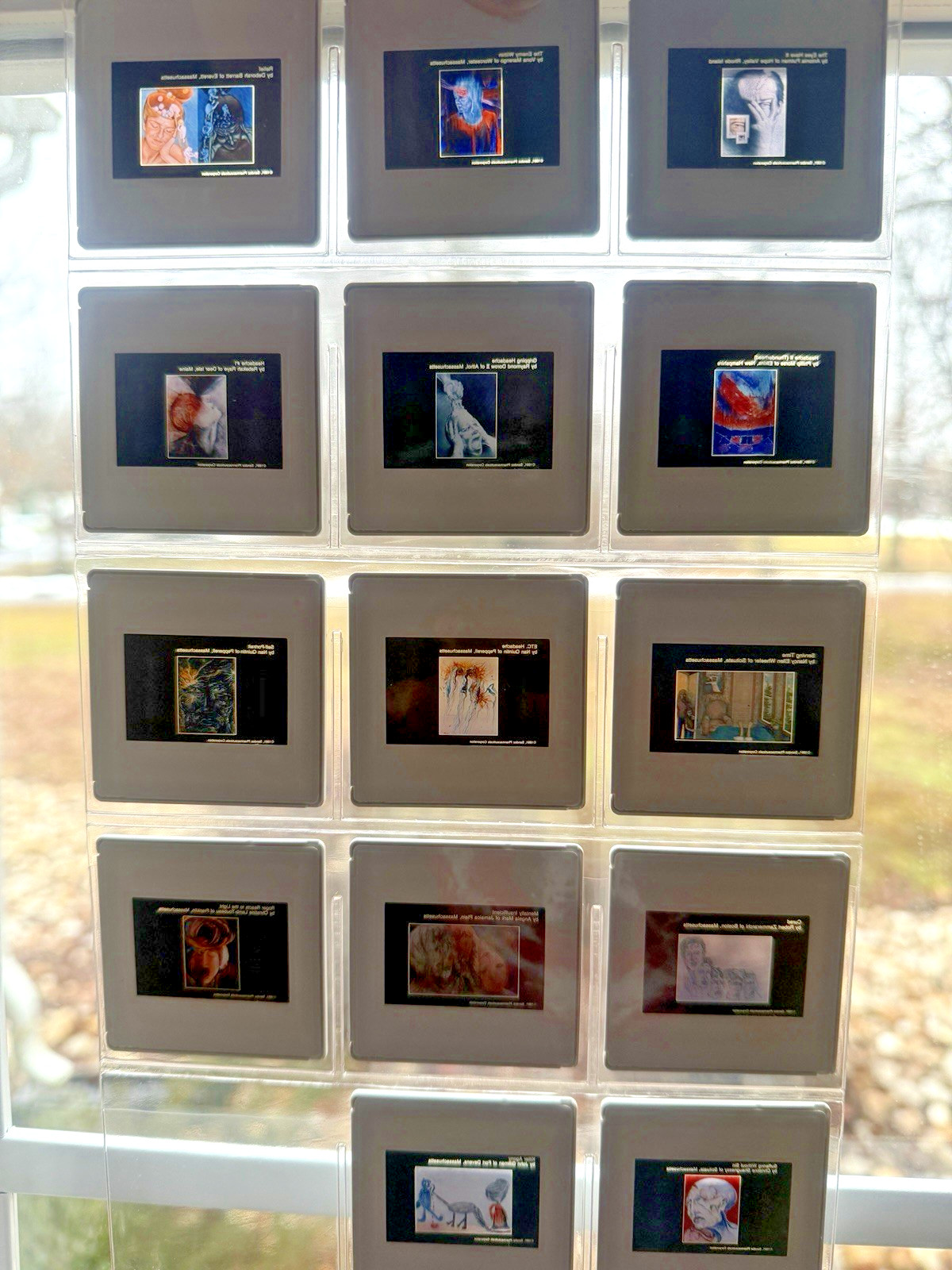 Rare 1982 SANDOZ Migraine Art Book “It’s All In Your Head” + 35mm SLIDES Pharma