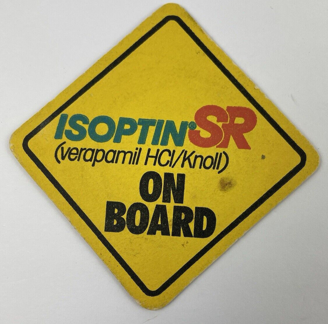 Vintage Coasters Coffee & Weekends Isoptin High BP Pharmaceutical Drug Rep