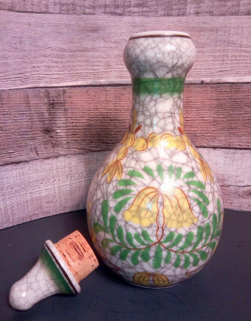 Vintage Maitrank Ess MEDICAL APOTHECARY BOTTLE W/Natural Crackle VG Wine