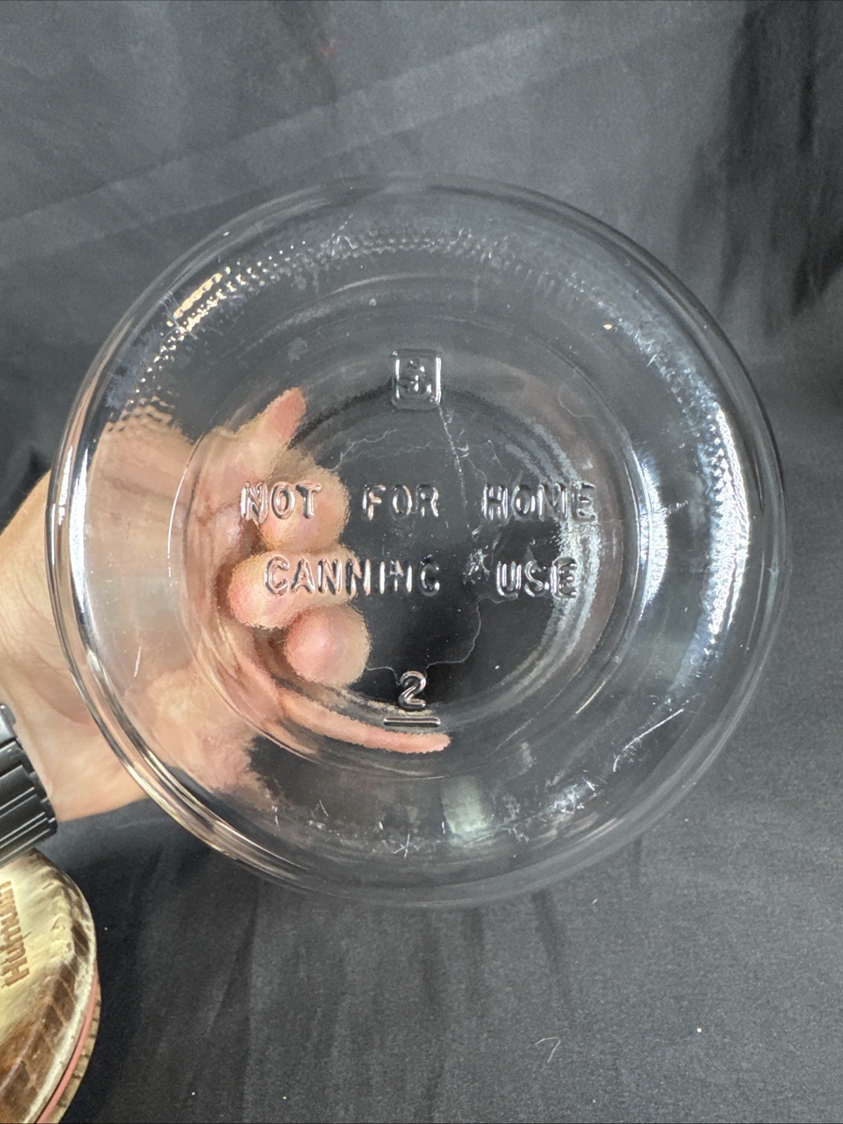 ✨RARE Drug Rep Humulin Clear Glass Canister Jar Pharmaceutical Container Holder✨