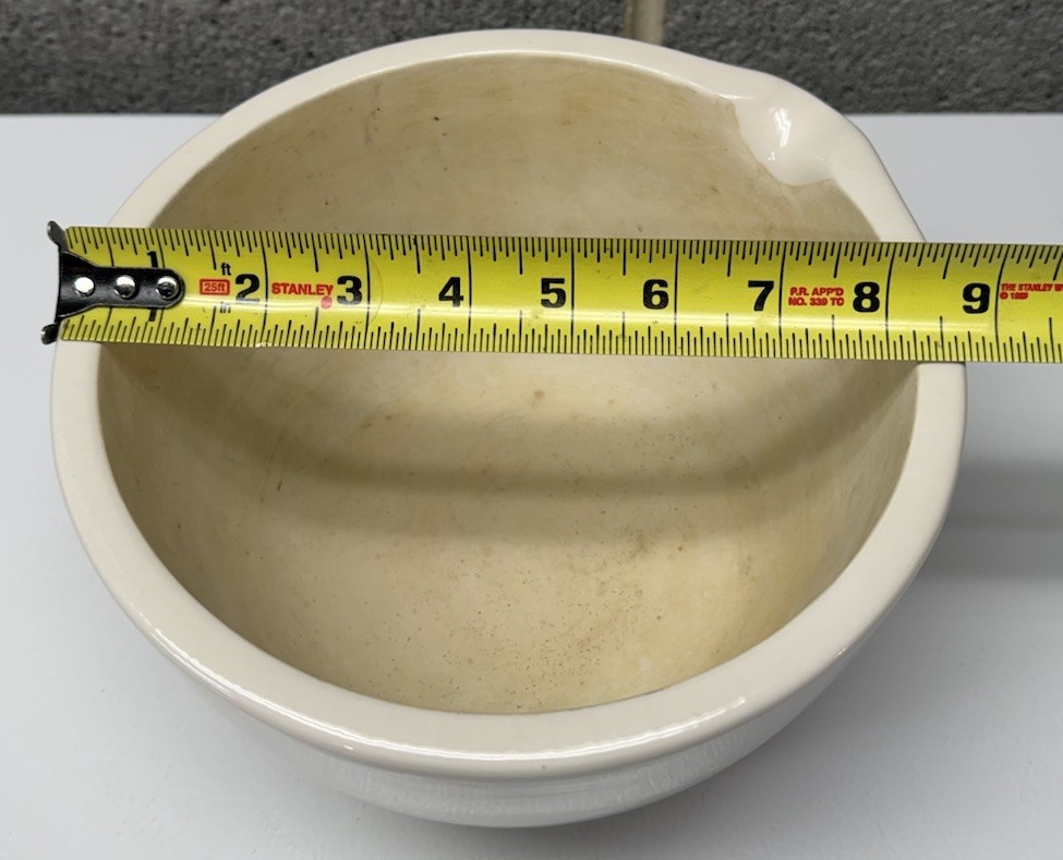 Vintage Coors USA Heavy White Porcelain Lab Mortar Apothecary 60328 Older 👀 👀