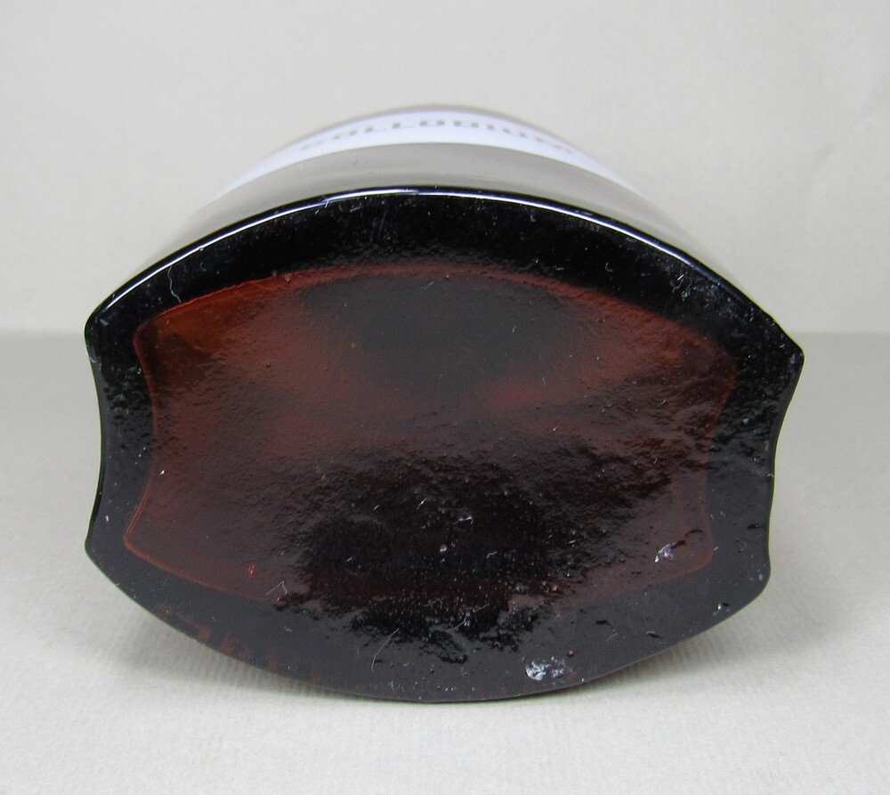 Vintage Medical Science Glass Bottle COLLODIUM ,Amber color,Germany №14727