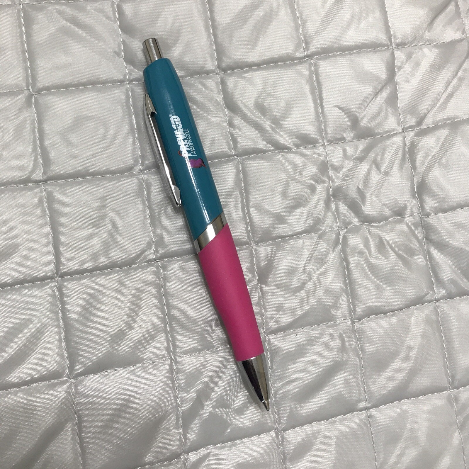 Prevacid Drug Rep Pharmaceutical Promotional Advertising Pen Wide Pink Grip
