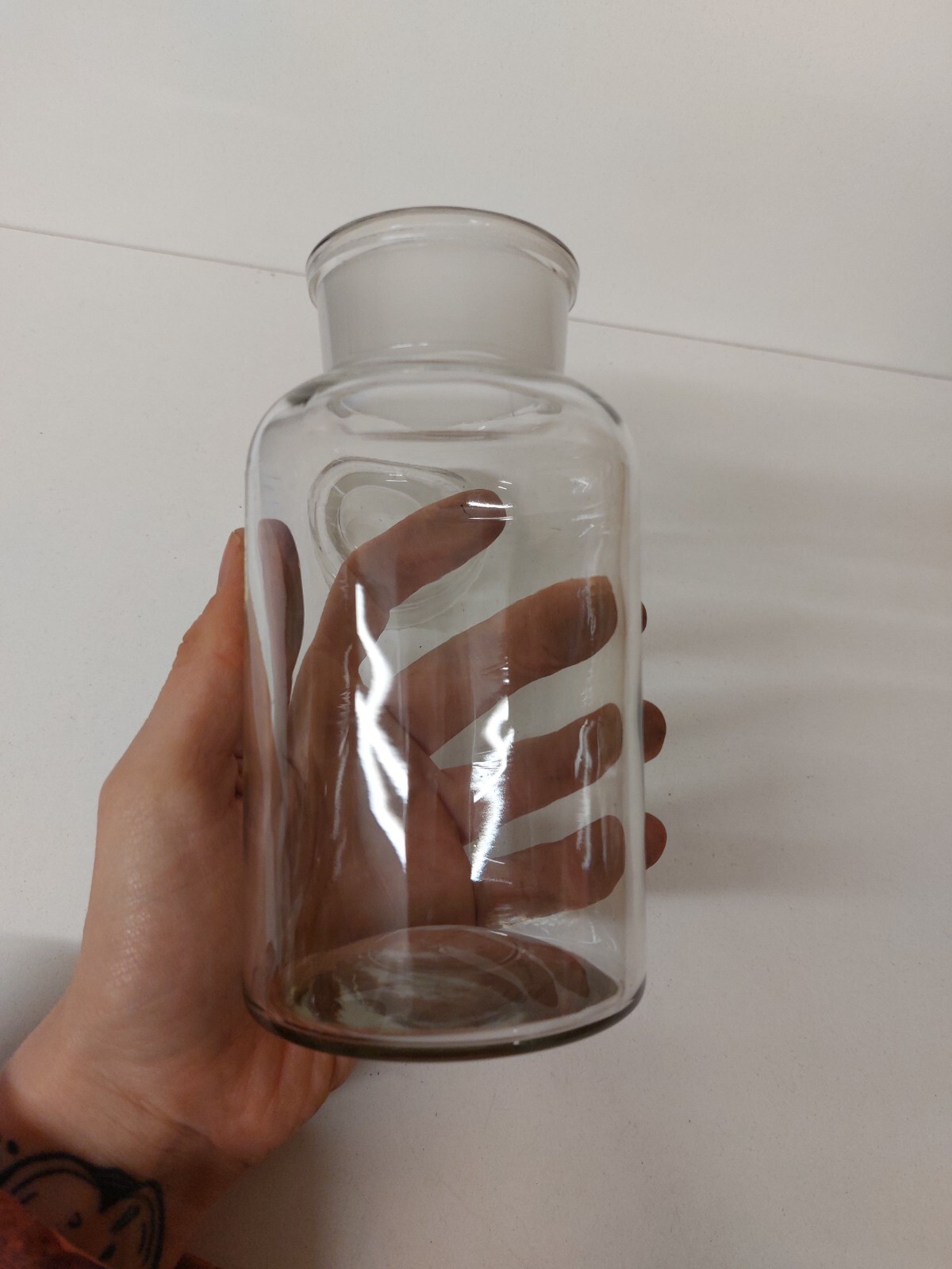 Antique Glass Pharmacy Chemist Apothecary Science Bottle With Stopper