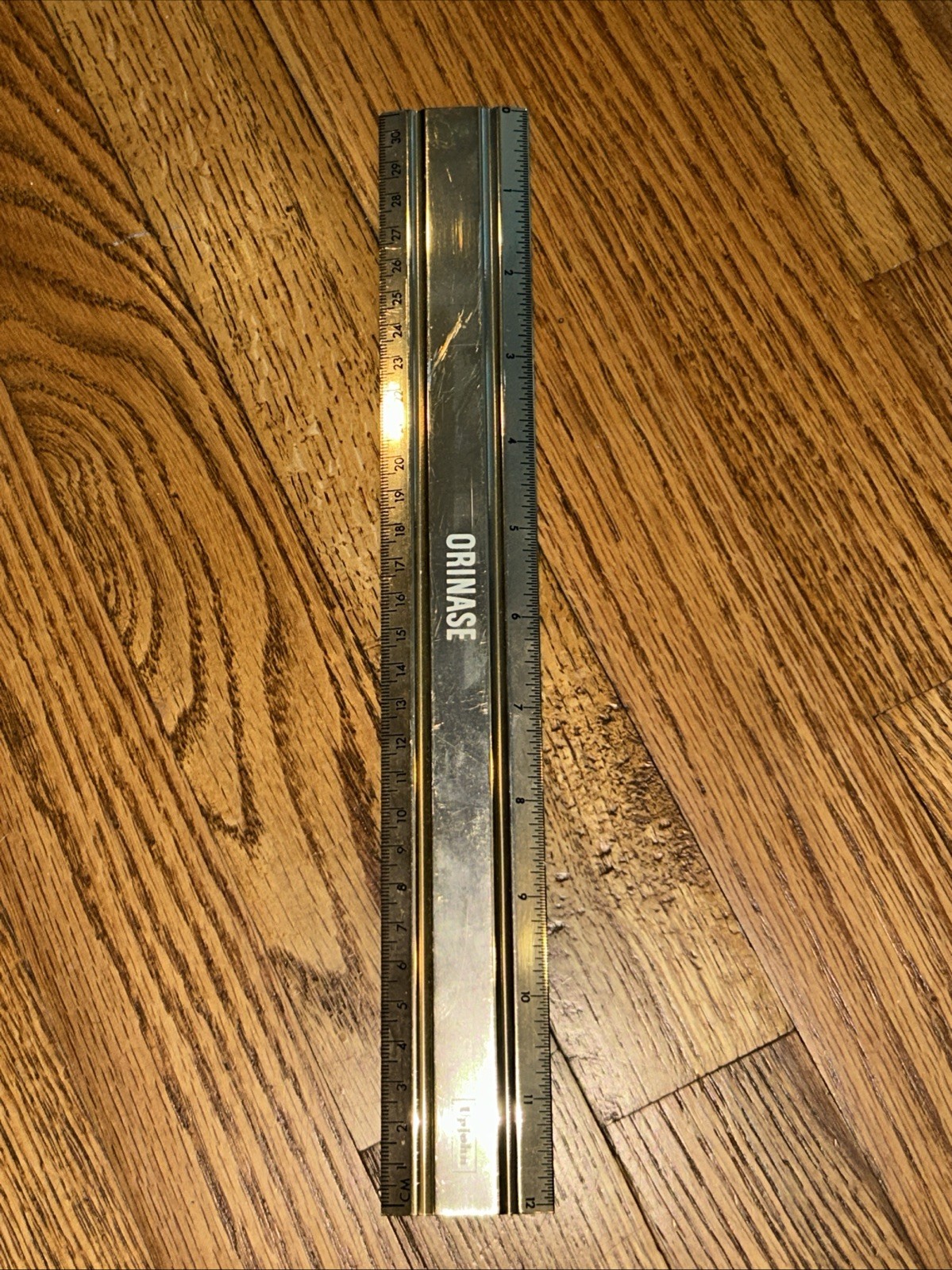 Pharmaceutical Drug Rep Metal Ruler Upjohn Orinase