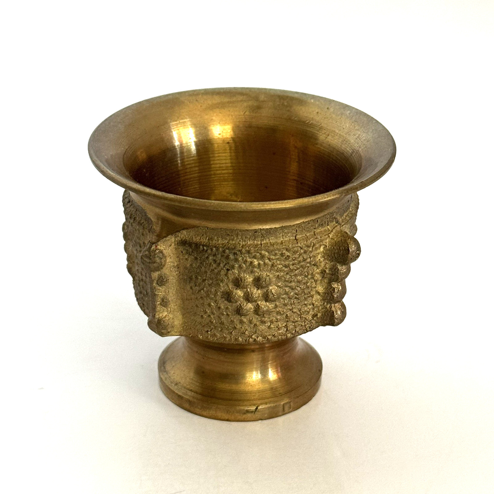 Vintage Cast Brass Small Pharmaceutical Mortar Bowl Apothecary Cup