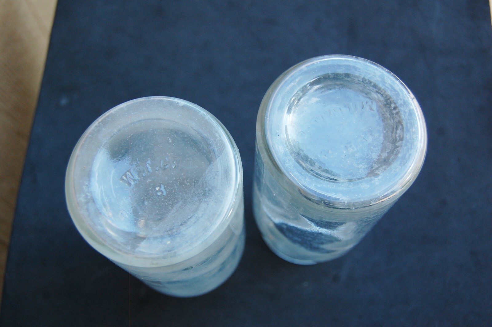 Antique Glass Bottle Lab Pharmacy Chemical Acid Drug WTC & Millville MBW Lot 2