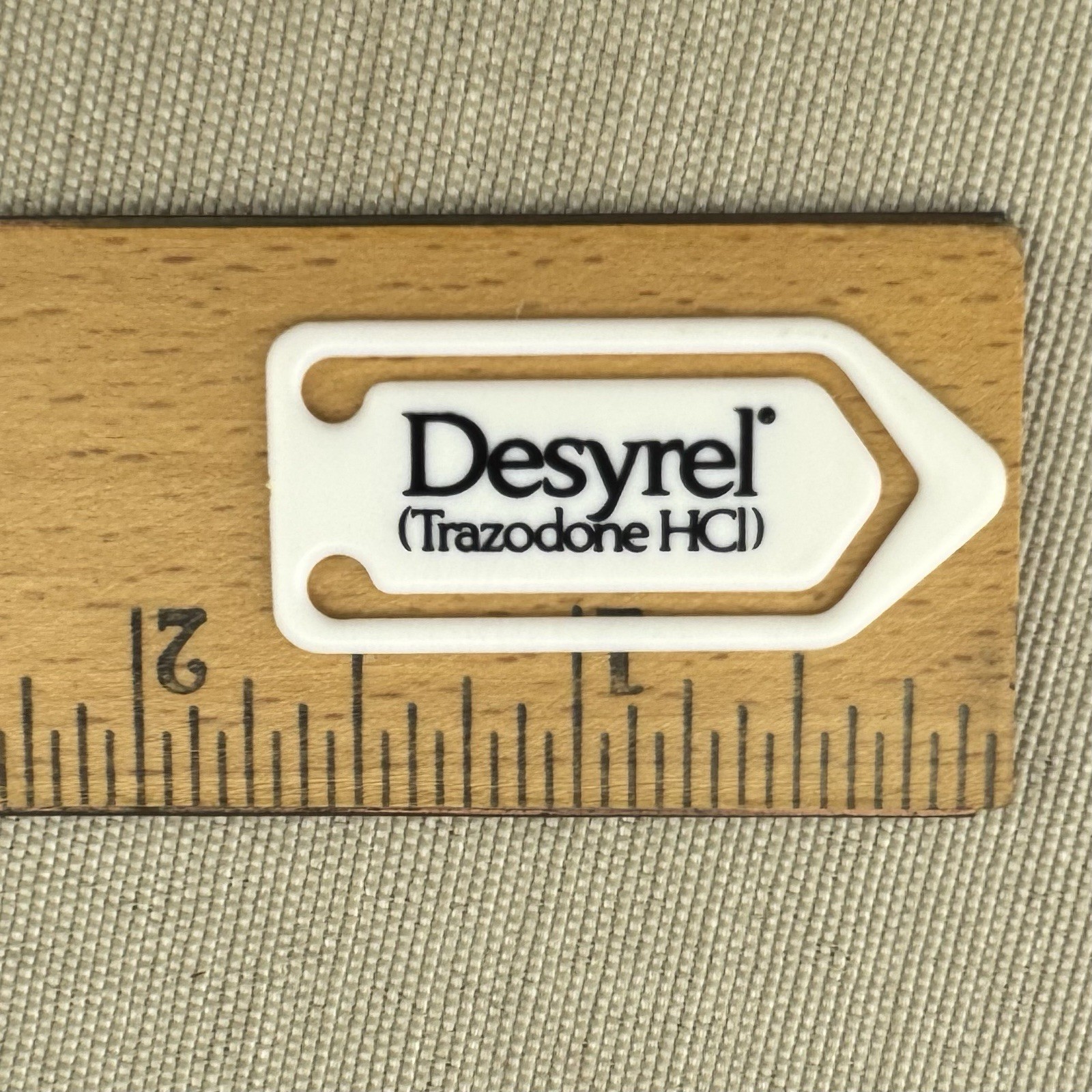 Trazodone Post-It Notes & Plastic Clips Vintage Drug Rep Swag Desyrel Dividose
