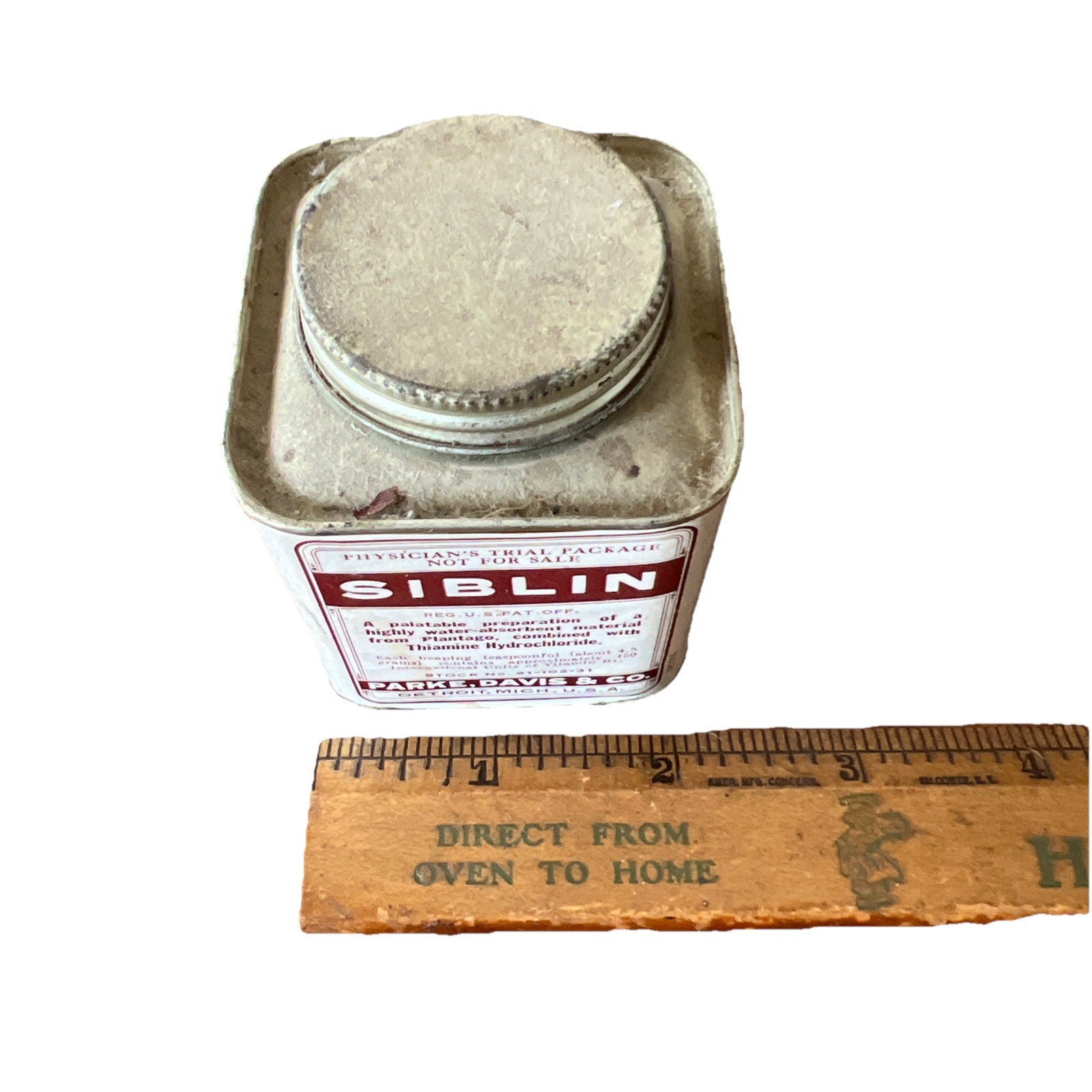 Siblin Laxative Tin – Parke, Davis & Co. – Physician’s Trial Package Sample