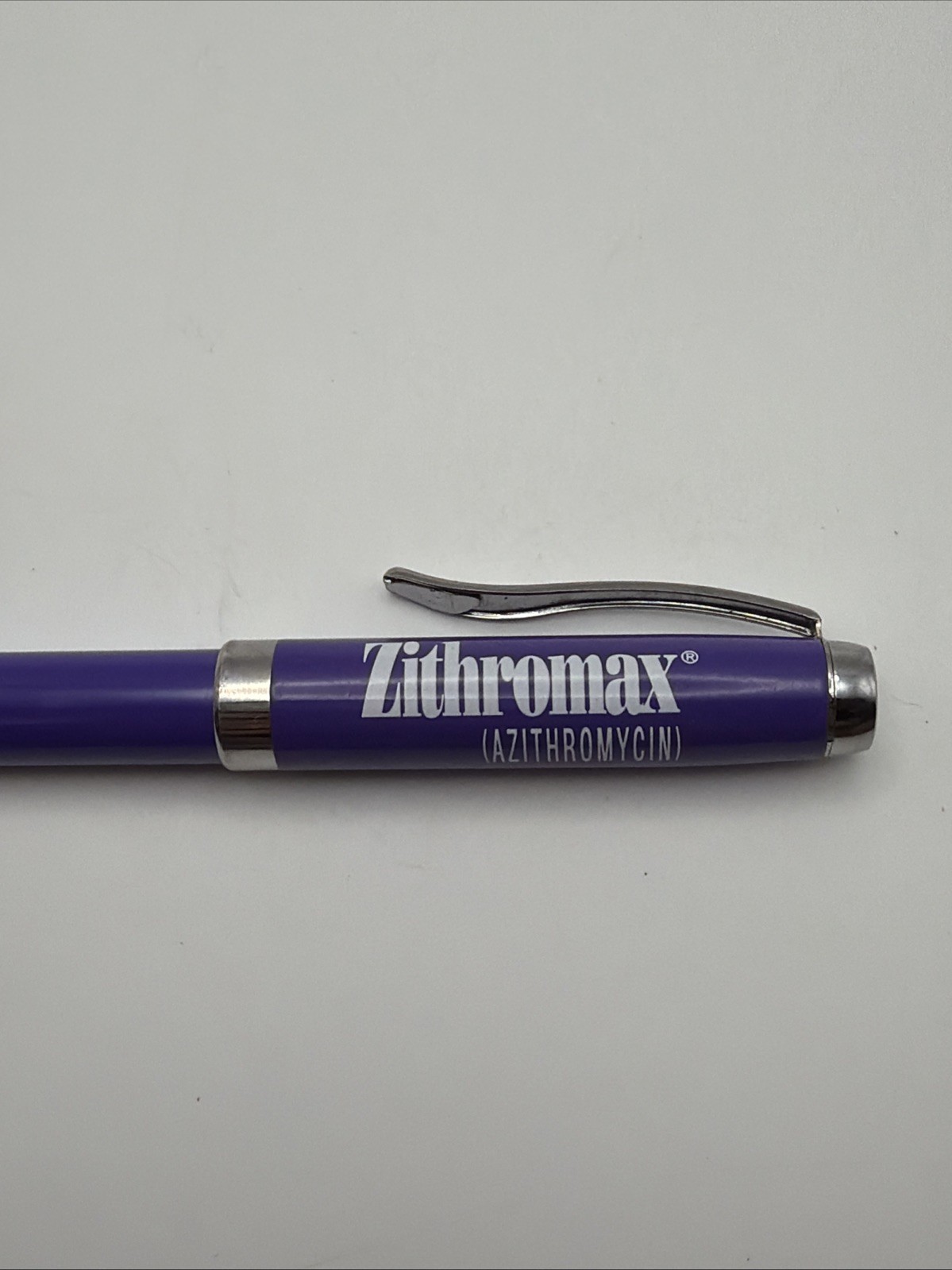 Rare Purple Zithormax Pharmaceutical Refillable Pen Collectable – Tested & Works