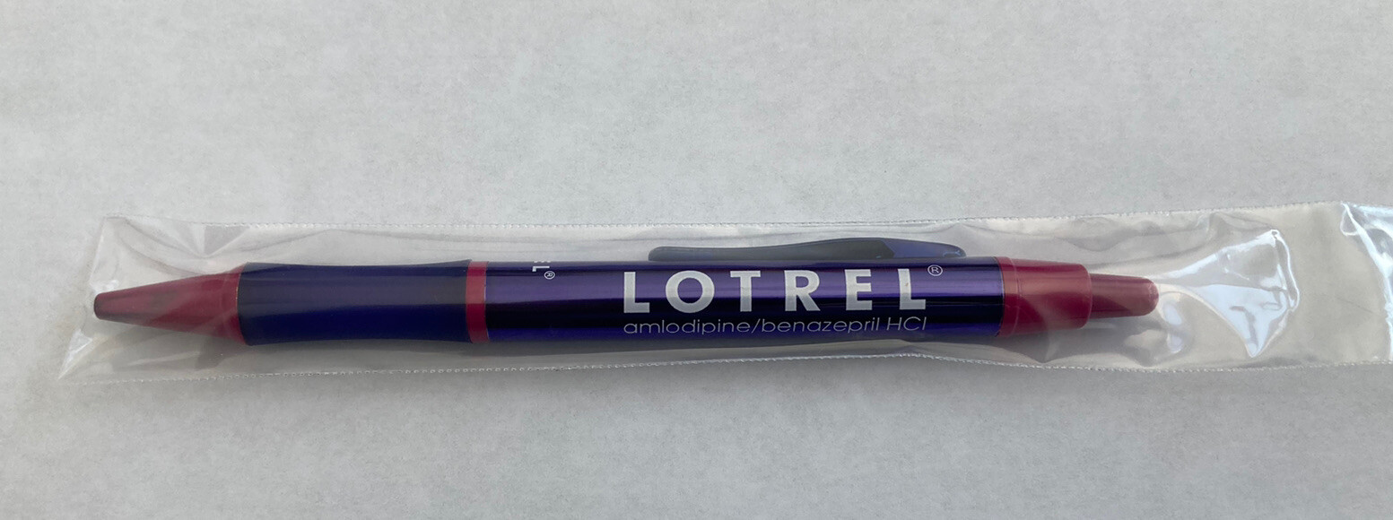 LOTREL Pharmaceutical Drug Rep Pen VERY RARE Advertising Collectible