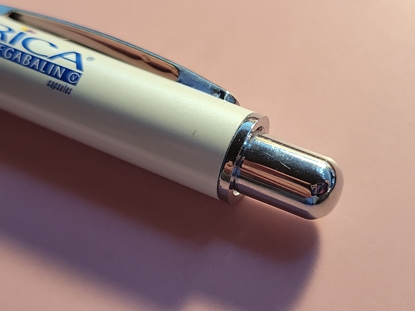 Lot (2) Drug Rep Lyrica Pregabalin Pfizer Collectible Heavy Metal Pen RARE