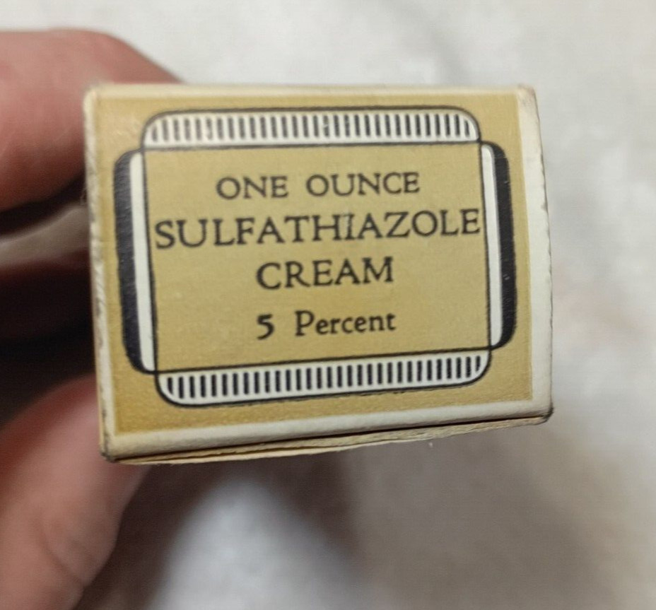 Lilly Sulfathiazole cream professional sample EMPTY BOX DRUG STORE Advertising