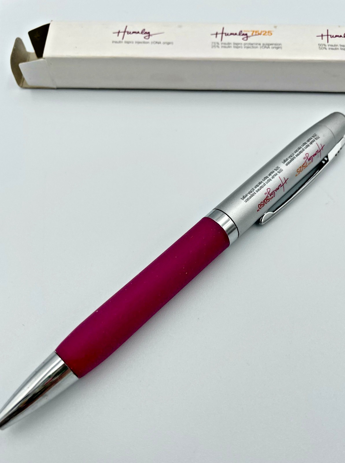 VTG RARE NIB Humalog Heavy Metal Drug Rep PEN Pharma Promo Collectible