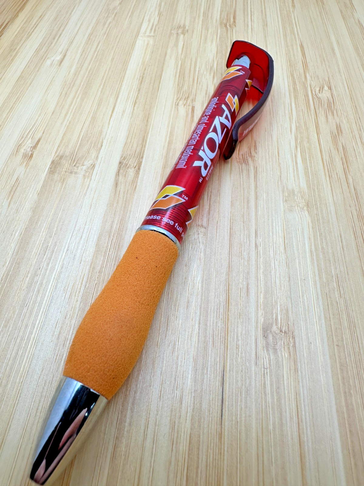 Azor Amlodipine Olmesartan Pharma Promo Pen Red Soft Grip Tested & Working