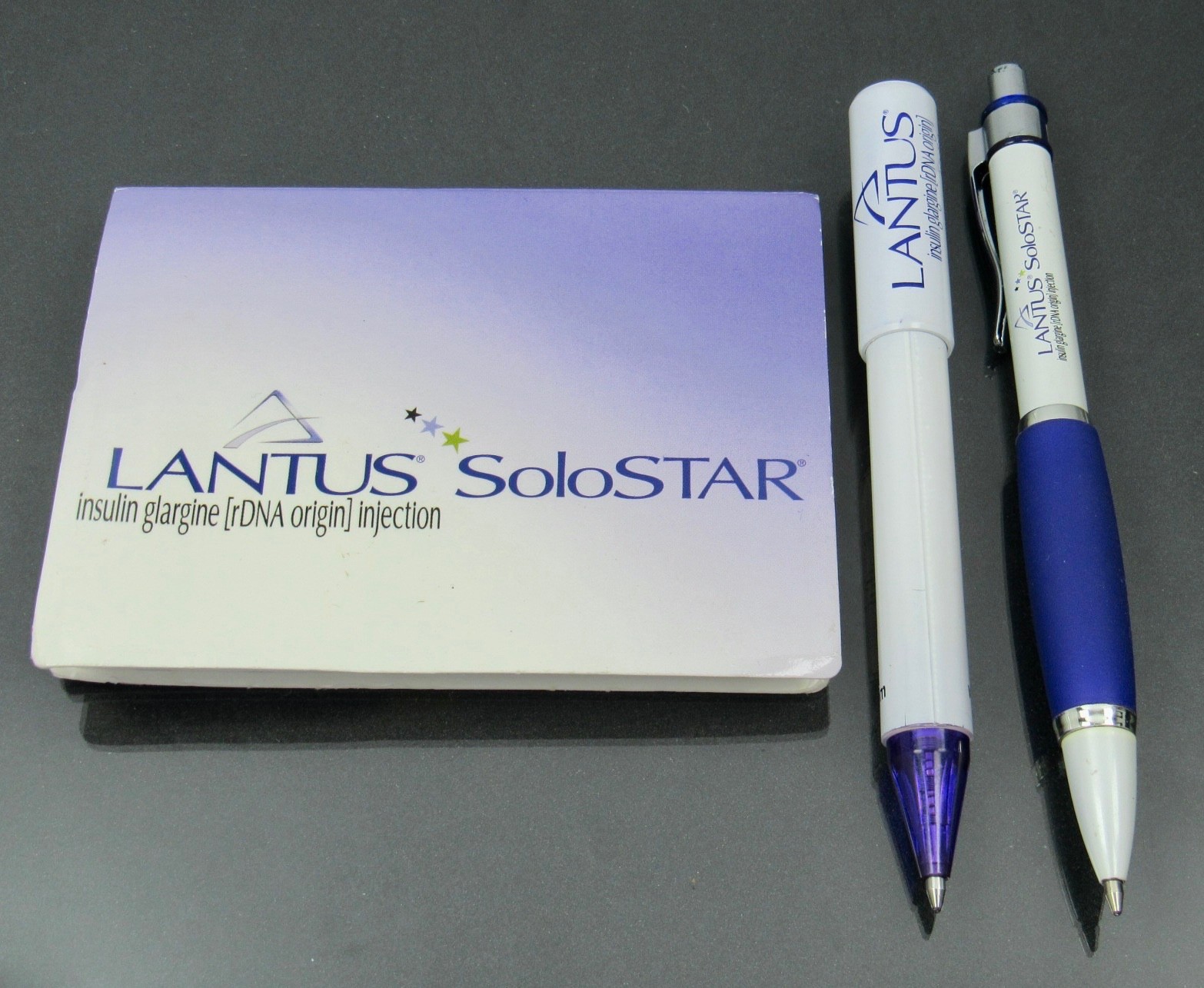 Lantus Solostar Lot PENS, Sticky Notes Page Flags Drug Rep Pharmaceutical Promo
