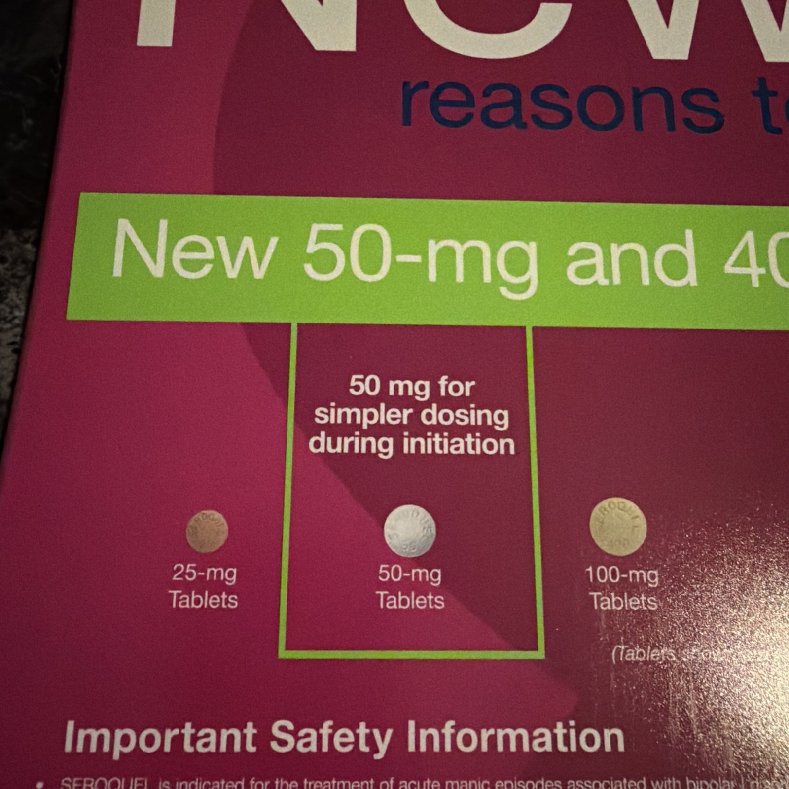 Seroquel New Tablet Size Clipboard Drug Rep Promo 2006 AstraZeneca