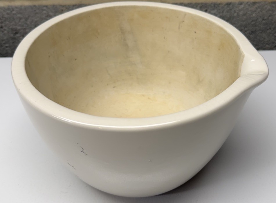 Vintage Coors USA Heavy White Porcelain Lab Mortar Apothecary 60328 Older 👀 👀
