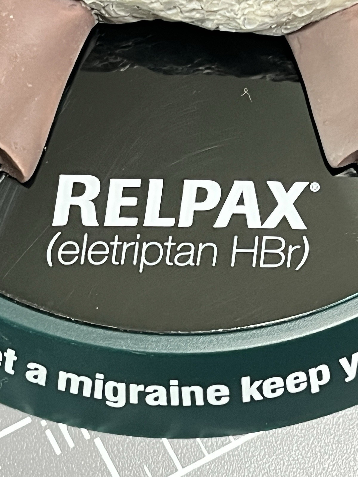 Pfizer RELPAX “Knock Out A Migraine” DRUG REP Paperweight Pharma HEADACHE Toy