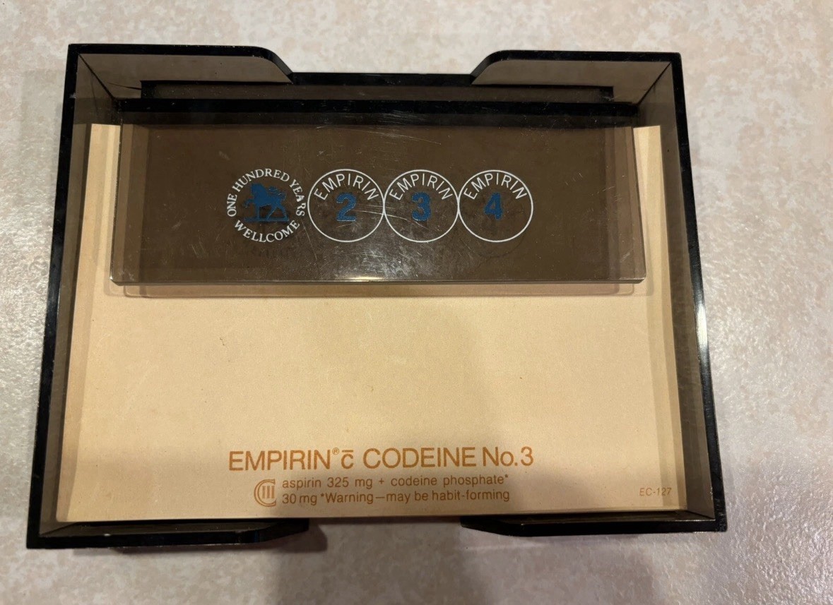 Empirin Codeine No. 3 Pharmaceutical Collectible Paper Notepad Advertising