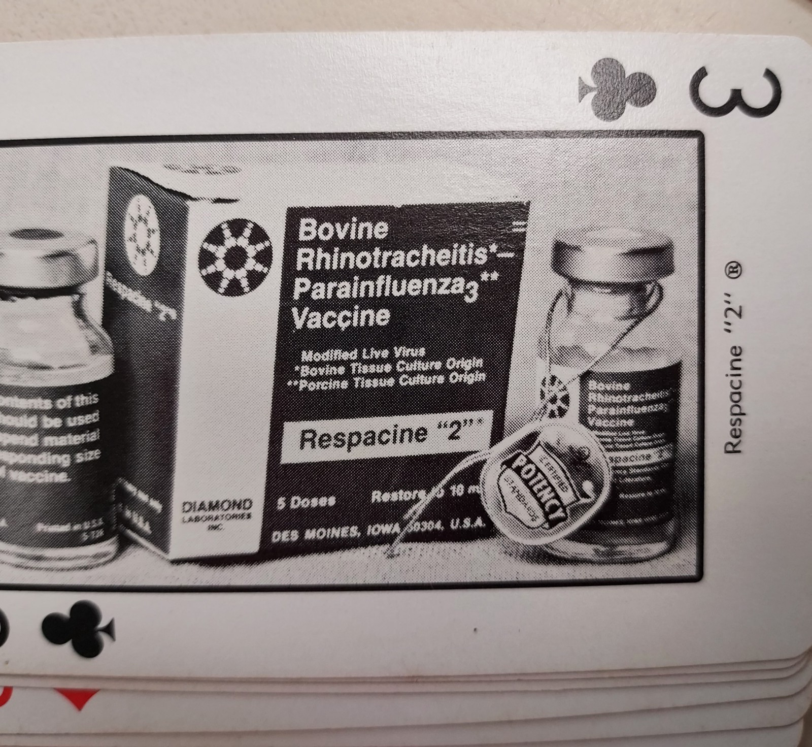 Vintage Rare Pharmaceutical Drug Rep Diamond Laboratories Deck Playing Cards