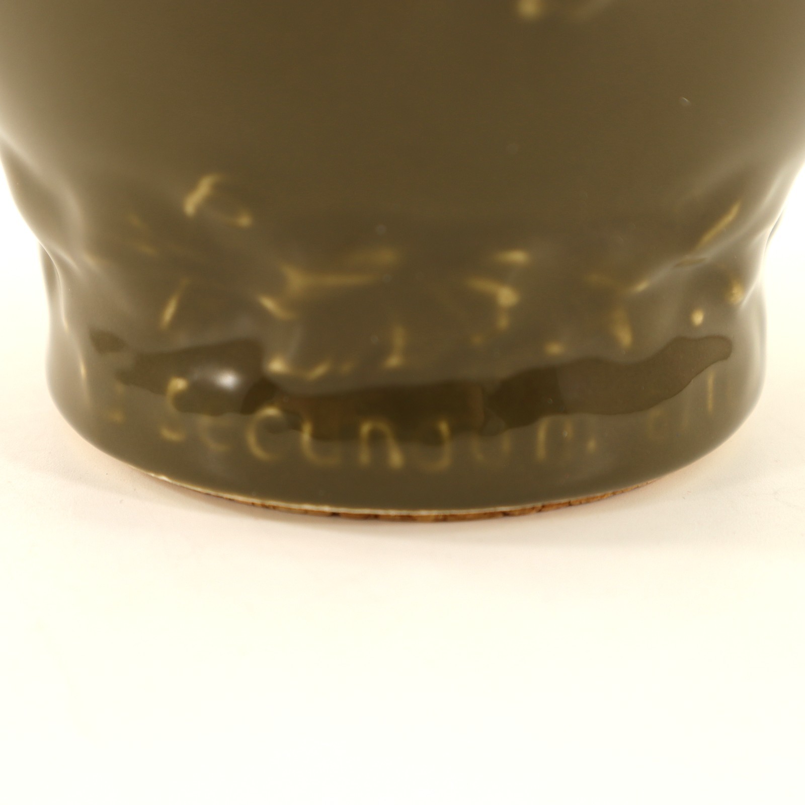 Schering Louis Herbert Rx APOTHECARY MORTER Olive Green Ceramic