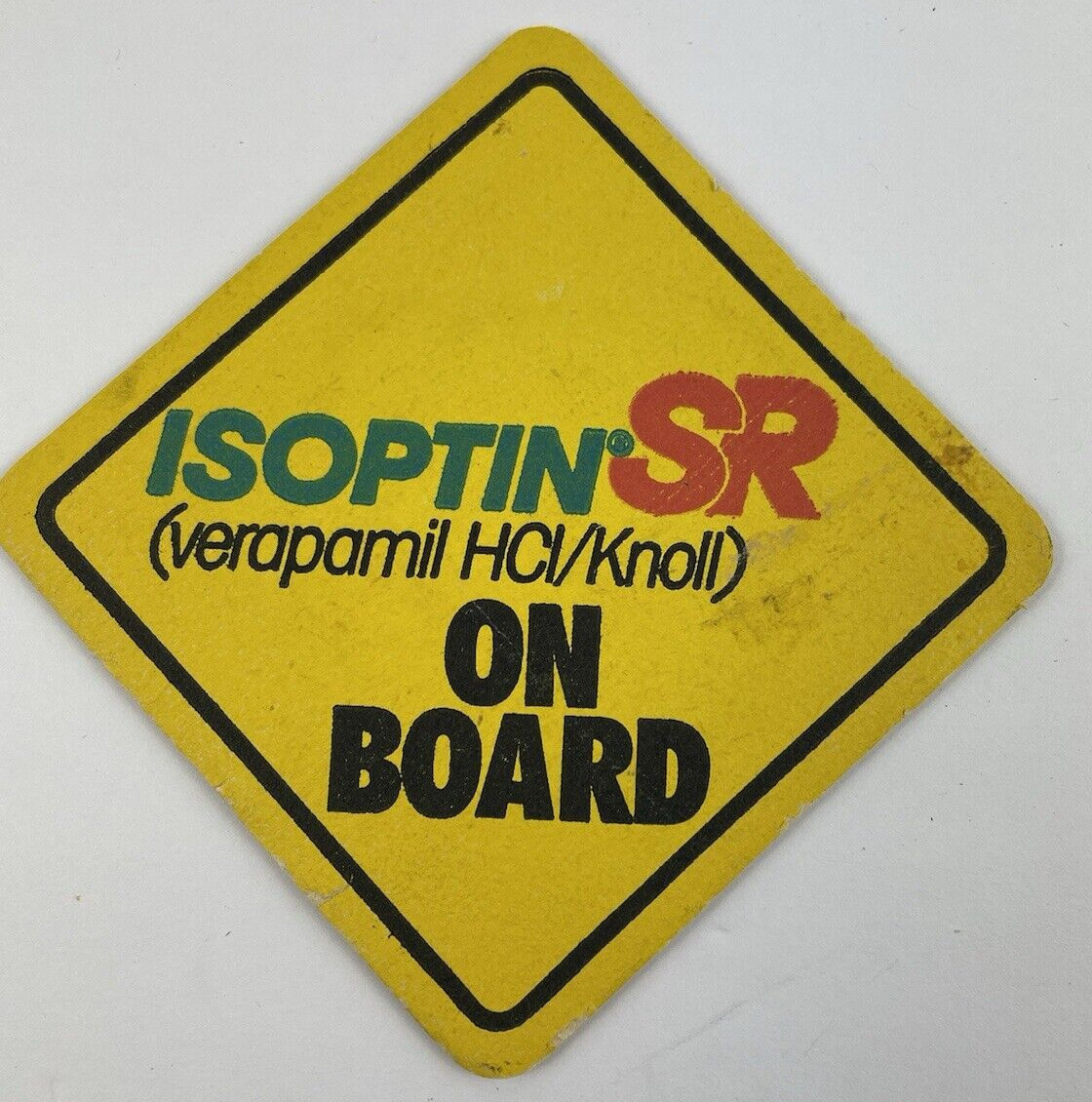 Vintage Coasters Coffee & Weekends Isoptin High BP Pharmaceutical Drug Rep