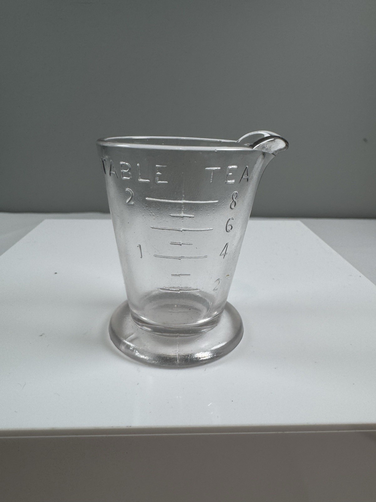 Tea Table Measuring Shot Glass Vintage