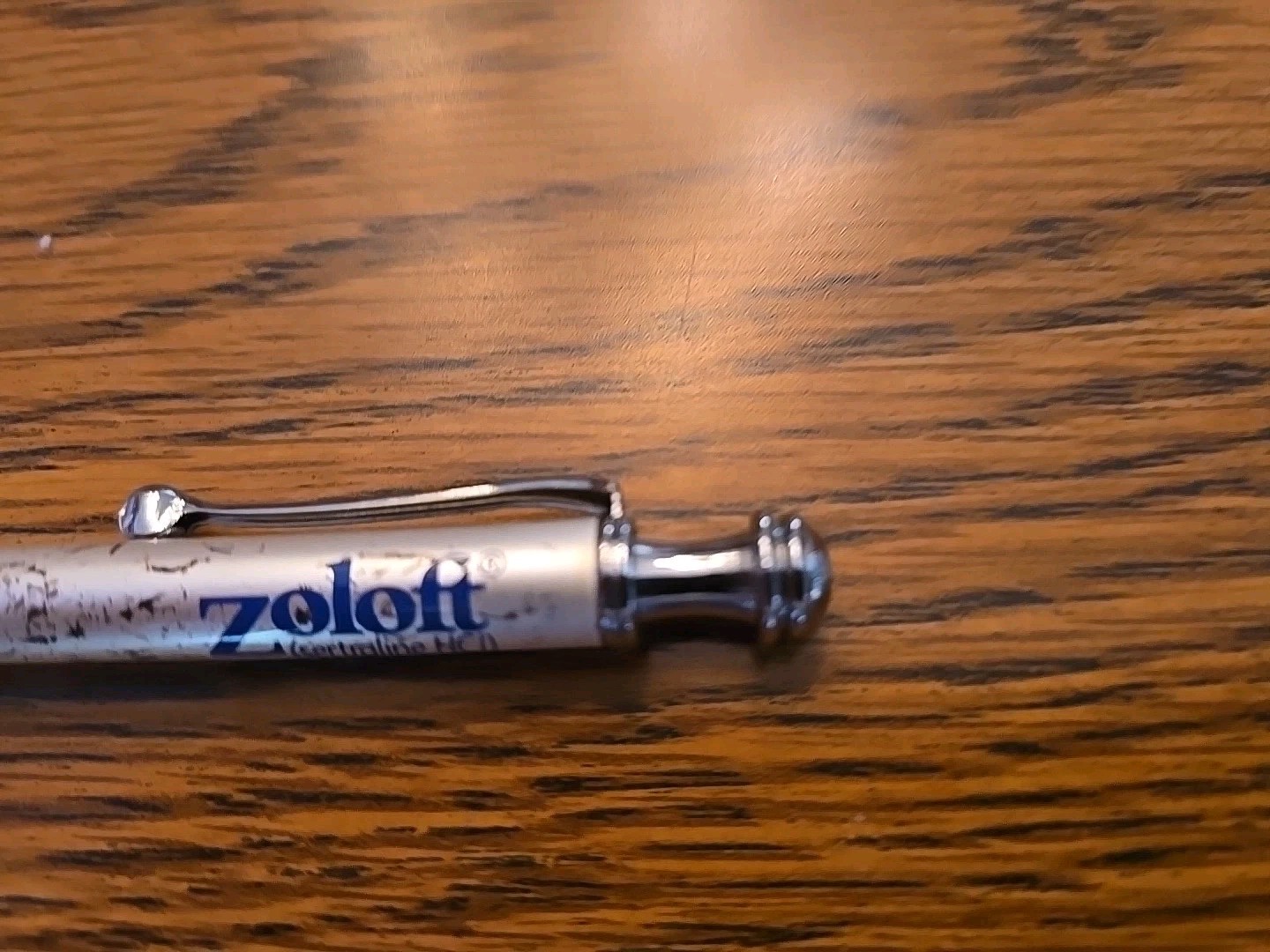 Zoloft Metal PEN Drug Rep Pharmaceutical Promo Advertising WRITES